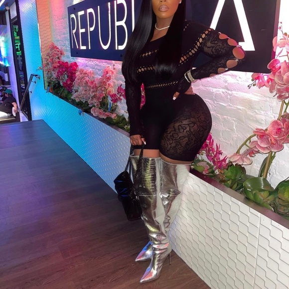 HelloBarbie Other - •HelloBarbie Black Diamond Cut Out Romper•